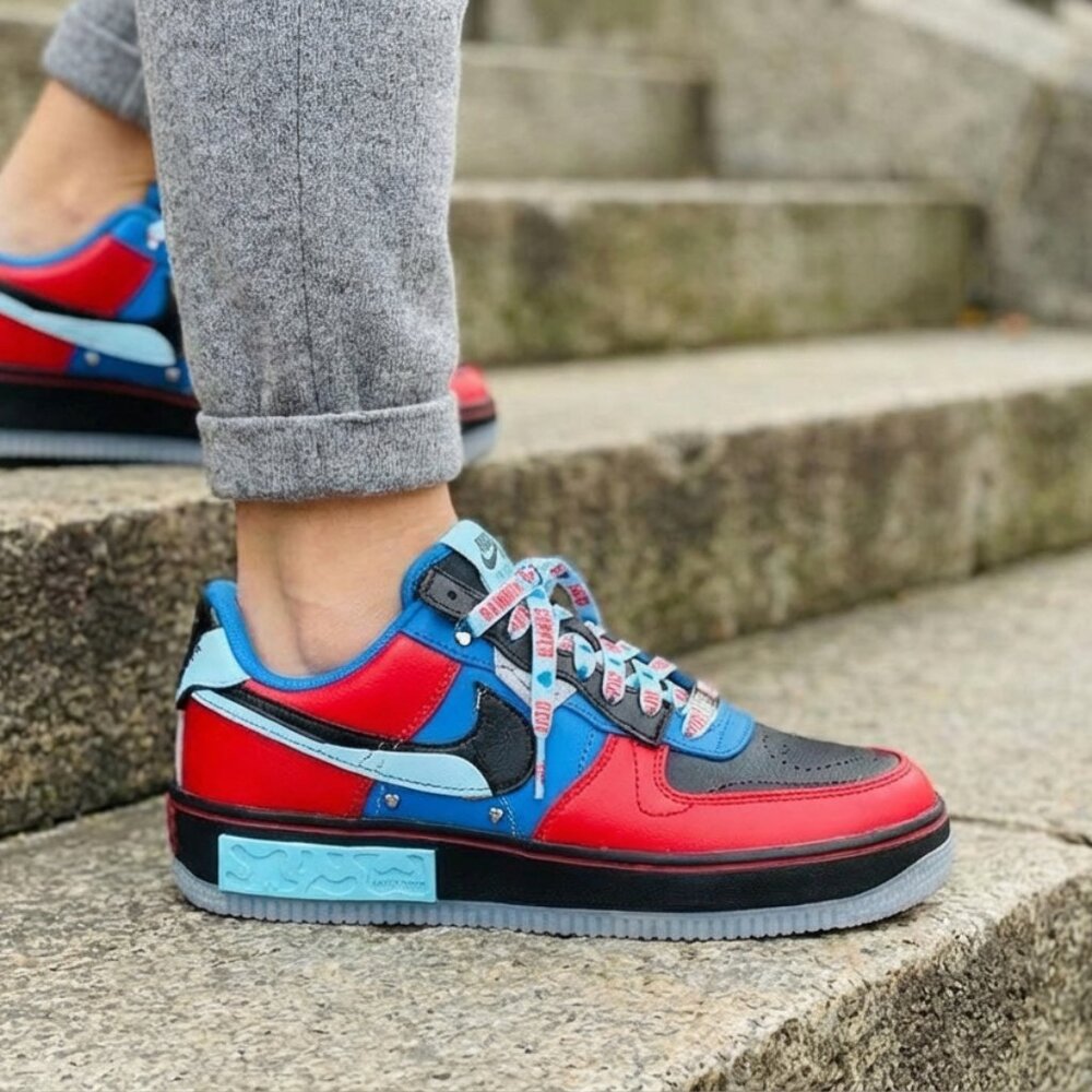 New NIKE Air Force 1 Fontanka Warrior Womens Sneakers Shoes Multicolor size 5  6